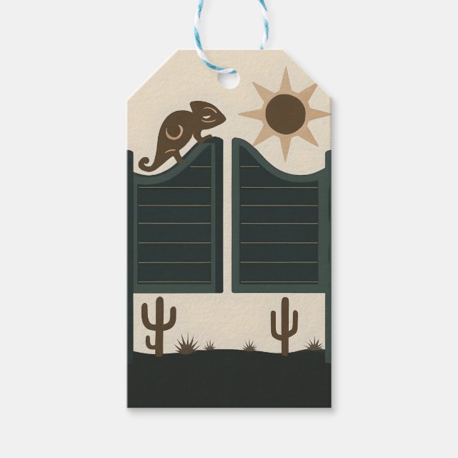 Etiqueta Para Presente Saloon Door Chameleon (Frente)