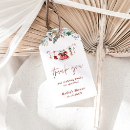 Etiqueta Para Presente Santa Baby Winter Baby Shower Thank You Tag