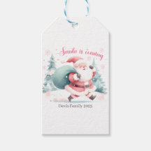 Santa Christmas Gift Tag