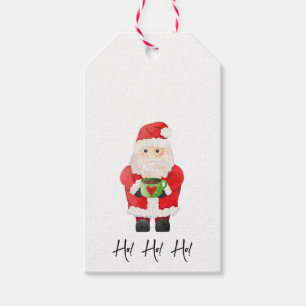 Etiqueta Para Presente Santa Claus HO HO HO HO Hot Chocolate Heart from