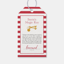 Etiqueta Para Presente Santas Magic Key