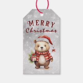 Etiqueta Para Presente Saudação de Natal