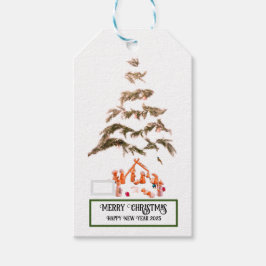 Etiqueta Para Presente Saudação dobrada