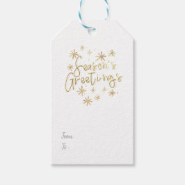 Etiqueta Para Presente Saudações da temporada