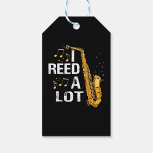 Etiqueta Para Presente Saxofone Divertido