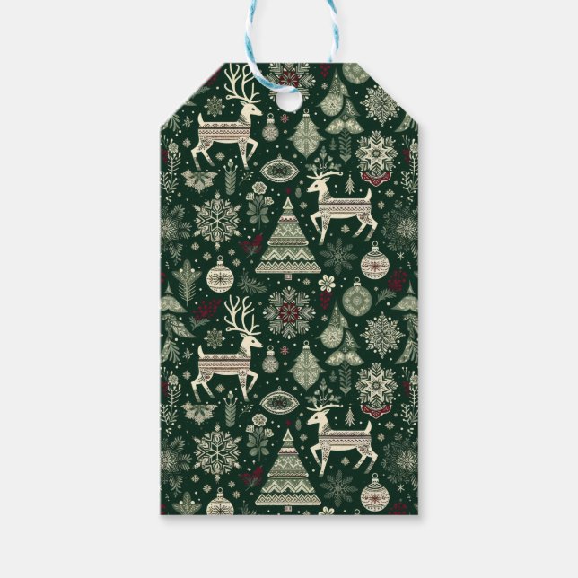 Etiqueta Para Presente Scandinavian Christmas Time (Frente)
