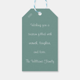 Etiqueta Para Presente Scandinavian Merry Christmas Typography