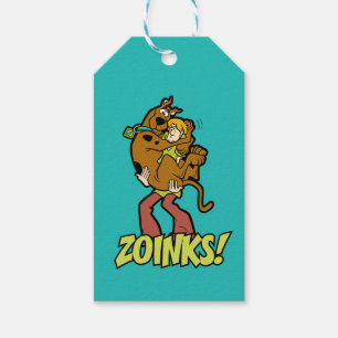 Etiqueta Para Presente Scooby-Doo e Zoinks desgrenhado!