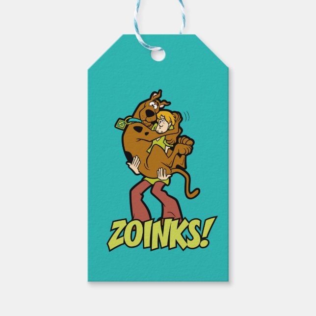 Etiqueta Para Presente Scooby-Doo e Zoinks Shaggy! (Frente)