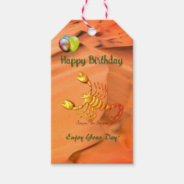 Etiqueta Para Presente Scorpio Aniversário 23 de outubro - 21 de novembro