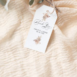 Etiqueta Para Presente Script de Caligrafia Whimsical Modern Boho<br><div class="desc">Um elegante e moderno design floral boho com um moderno caprichoso roteiro da caligrafia Obrigado faz o cartão-presente ideal para a família e os amigos. Personalize facilmente com seus detalhes pessoais de sua escolha. Veja os convites de casamento All In One correspondentes com cartões RSVP anexados, em nossa coleção acima....</div>