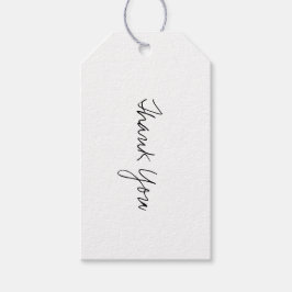 Etiqueta Para Presente Script Preto Obrigado Etiqueta de Presente