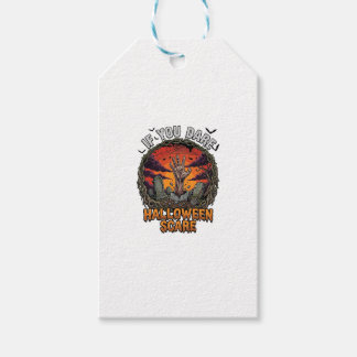 Etiqueta Para Presente Se Você Ousar Decoração de Halloween Mão de Zumbi