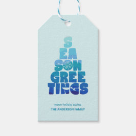 Etiqueta Para Presente Seas De Praia E Saudações