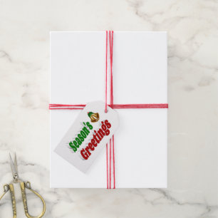 Etiqueta Para Presente Seasons Saudações Belos Natal