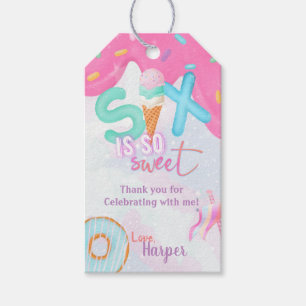 Etiqueta Para Presente seis anos é tão doce