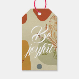 Etiqueta Para Presente Seja alegre ・ Tendência de Abstrato de Linha de Pr