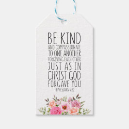 Etiqueta Para Presente Seja gentil E Compaixão, Efesianos 4:32