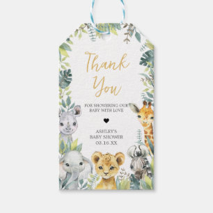 Etiqueta Para Presente Selgle Safari Wild Um Chá de fraldas Favorece Etiq