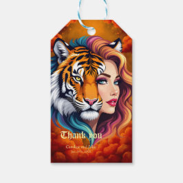 Etiqueta Para Presente Selvagem Interior – Deusa do Espírito do Tigre.