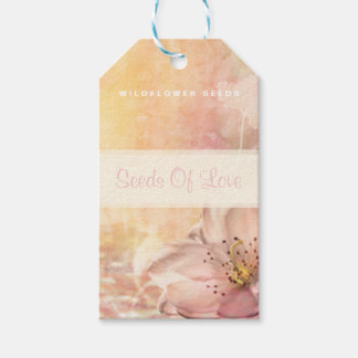 Etiqueta Para Presente Sementes de Flores Selvagens de Adormecimento