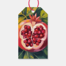 Etiqueta Para Presente Sementes de romã | Pintura de fruta