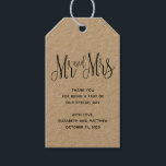 Etiqueta Para Presente Senhor e Senhora país obrigado. Casamento rústico<br><div class="desc">Senhor e Senhora etiqueta de presente de casamento rústico. Entre em contato,  por favor,  se precisar de itens adicionais.</div>