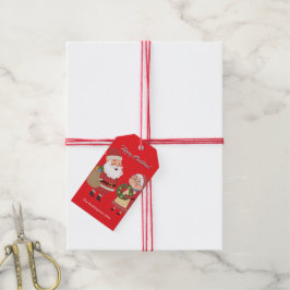 Etiqueta Para Presente Senhora Natal Sra. Papai Noel Feliz Natal