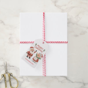 Etiqueta Para Presente Senhora Natal Sra. Papai Noel Feliz Natal