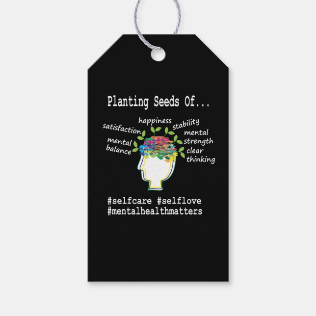 Etiqueta Para Presente Sensibilização para a saúde mental (Frente)