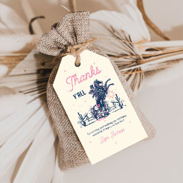 Etiqueta Para Presente Sente-se Primeiro Vaqueiro de Rodeio Aniversário O