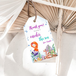 Etiqueta Para Presente Sereia primeiro aniversario Do Mar