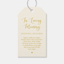 Etiqueta Para Presente Serviço Dourado Amarelo Moderno Personalizado, Fun