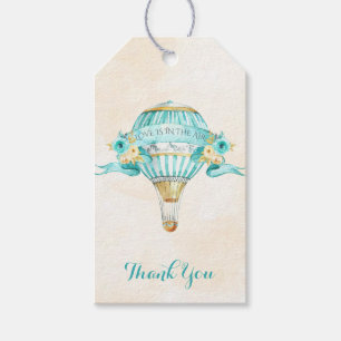 Etiqueta Para Presente Seta Dourado dos rosas amarelos de turquesa do