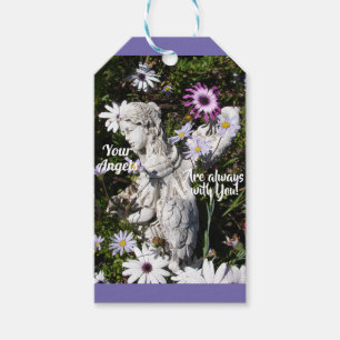 Etiqueta Para Presente Seus Anjos Estão Sempre Com Seu Anjo Floral