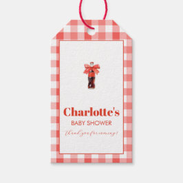 Etiqueta Para Presente She Is Ready to Pop Red Soda Pop Baby Shower