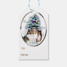 Etiqueta Para Presente Shetland Sheepdog Natal