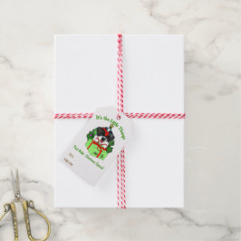 Etiqueta Para Presente Shih Tzu Christmas