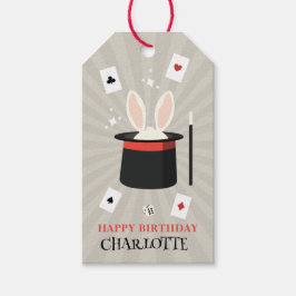 Etiqueta Para Presente Show de Magia Mágico Aniversário Crianças Nome Per