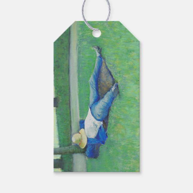 Etiqueta Para Presente Siesta (por Gustave Caillebotte) (Frente)