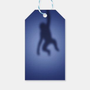 Etiqueta Para Presente Silhueta macaco