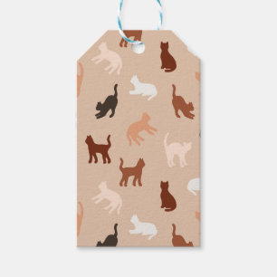Etiqueta Para Presente Silhute de gato
