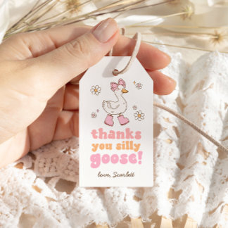 Etiqueta Para Presente Silly Goose Birthday Favor Tags