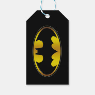 Etiqueta Para Presente Símbolo Batman   Logotipo de gradiente oval