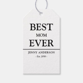 Etiqueta Para Presente Simple Custom Design Best Mom Ever Mothers Gift