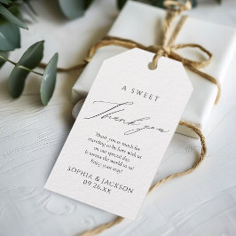 Etiqueta Para Presente Simple Elegant Script Graduation Favors Thank You 