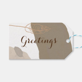 Etiqueta Para Presente Simples Bege Limpo Pampas Minimalista Escandinavo