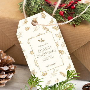 Etiqueta Para Presente Simples Dourado Winter Deixa Mistura