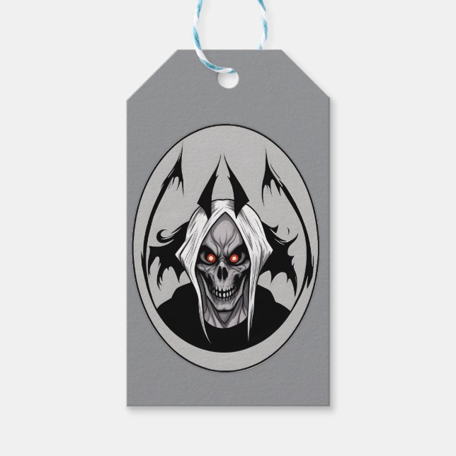 Etiqueta Para Presente Sinalizadores do Grim Reaper (Frente)