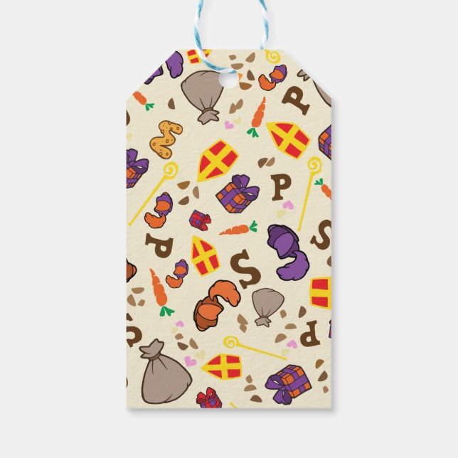 Etiqueta Para Presente Sinterklaas Feest (Verso)